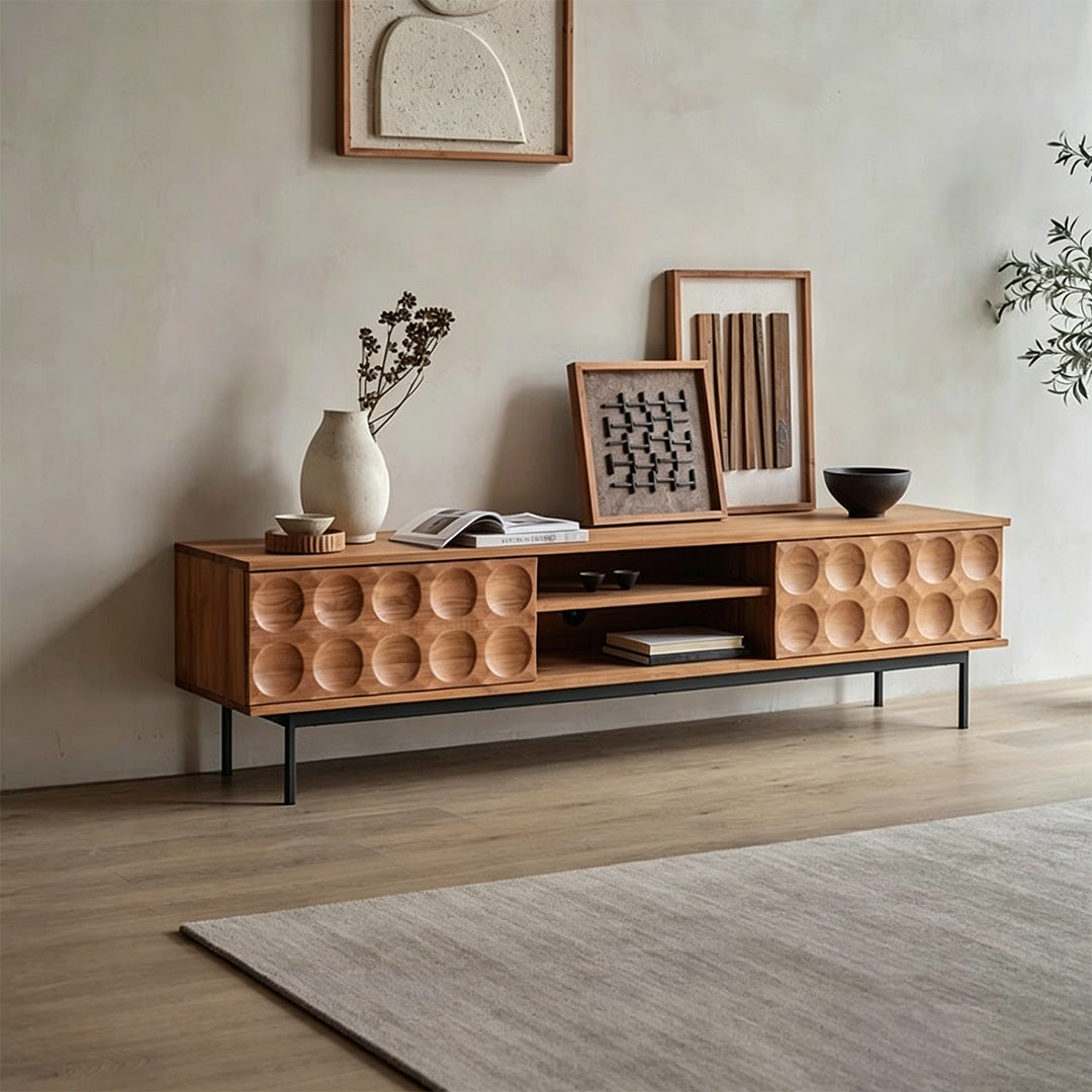 Jonah Brown Solid Wood TV Console