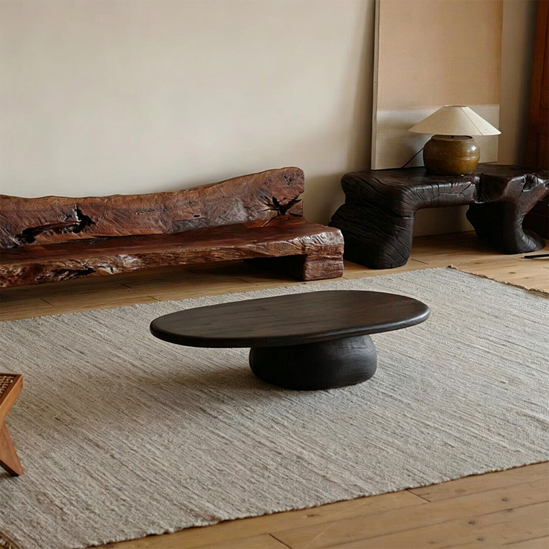 Jace Natural Wood Sculptural Coffee Table