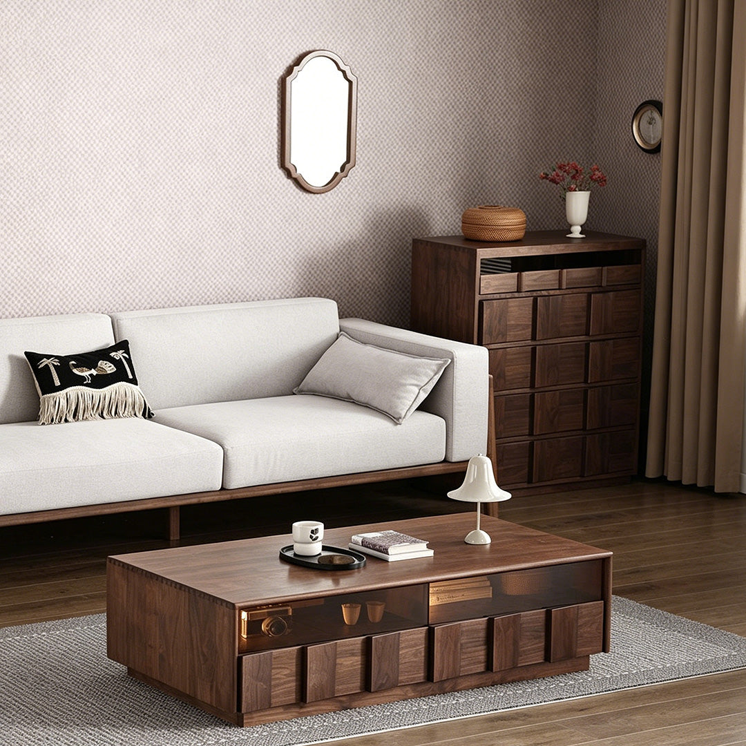 Richard Walnut Wood Coffee Table