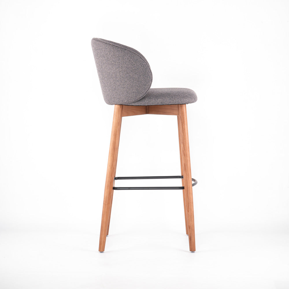 Premium Solid Wood Bar Stool Modern Bar Chair For Home Bar