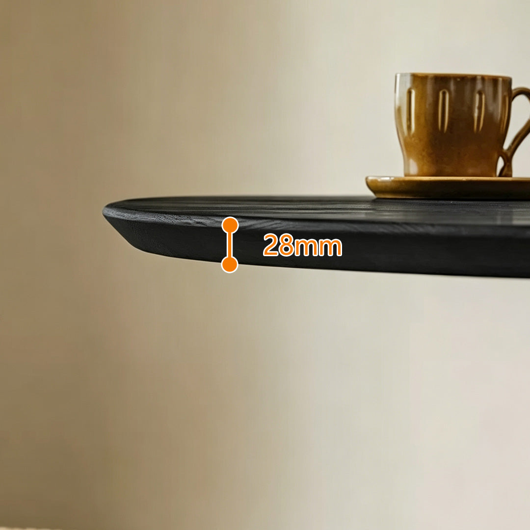 Ewan Black Wood Dining Table