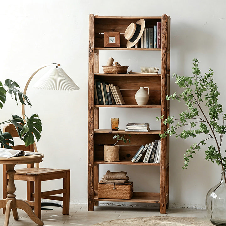 Jarlath Natural Wood Open Bookcase