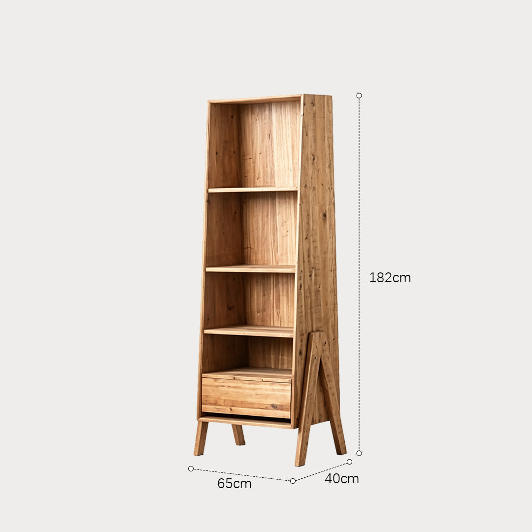 Henry Natural Wood Freestanding Shelf Unit