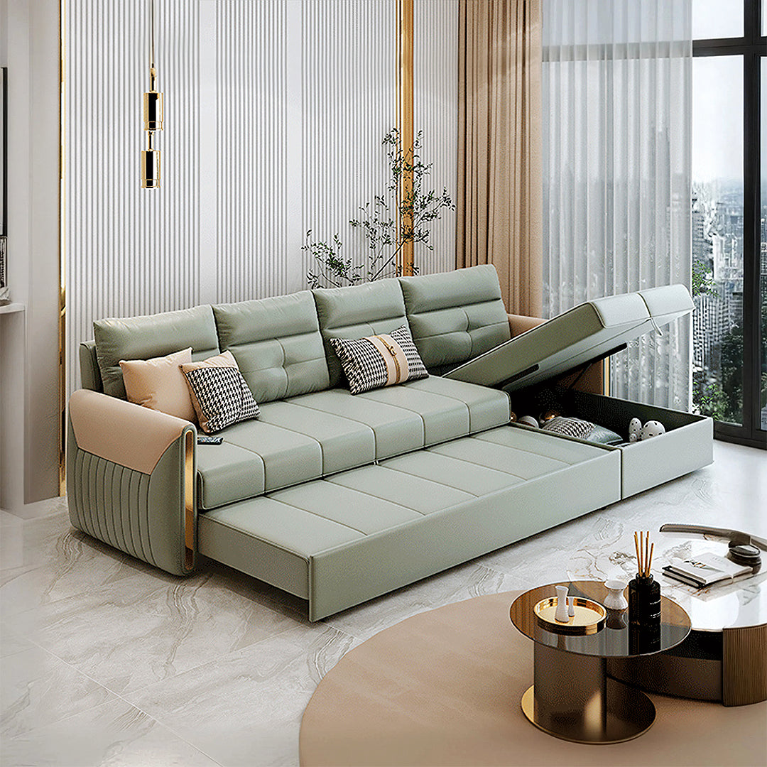 Malhotra L Shape Sofa Bed, Small Corner Sofa Bed with sofa corner red