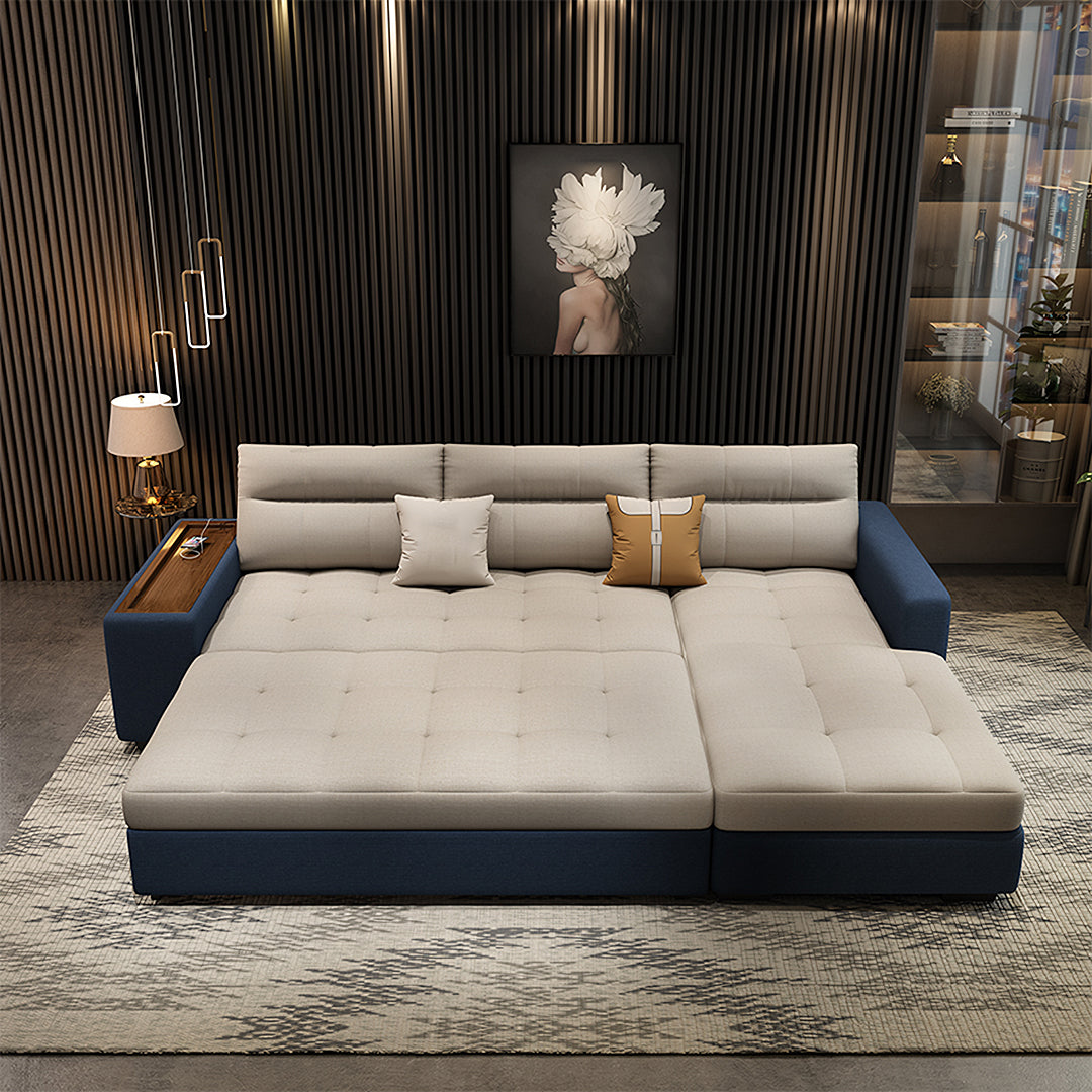 Lobo Sectional Sofa With Storage, Chaise Lounge Sofa Bed with double sofa bed