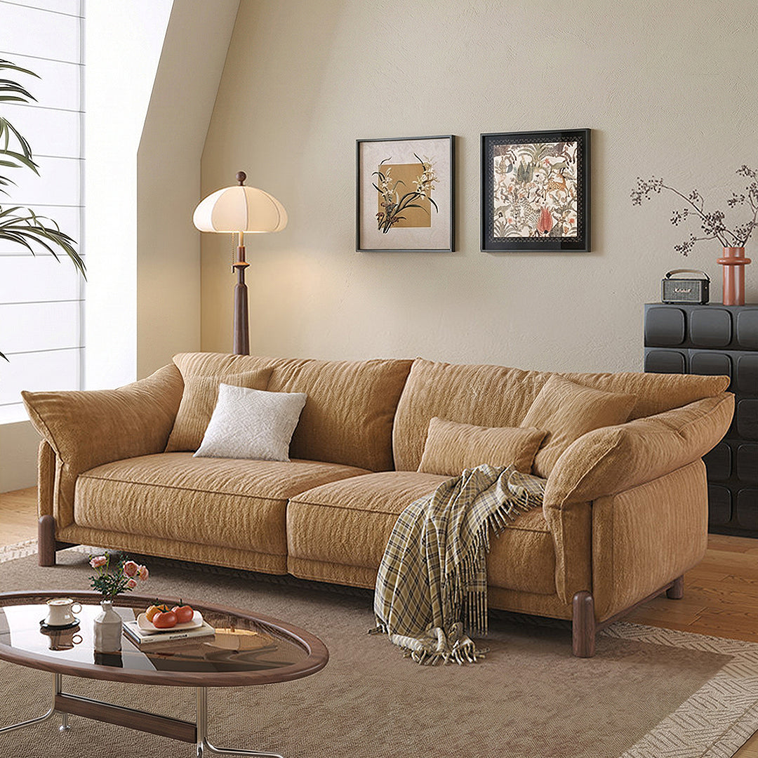 Eclat Two Seater Sofa, Linen or Chenille-Weilai Concept