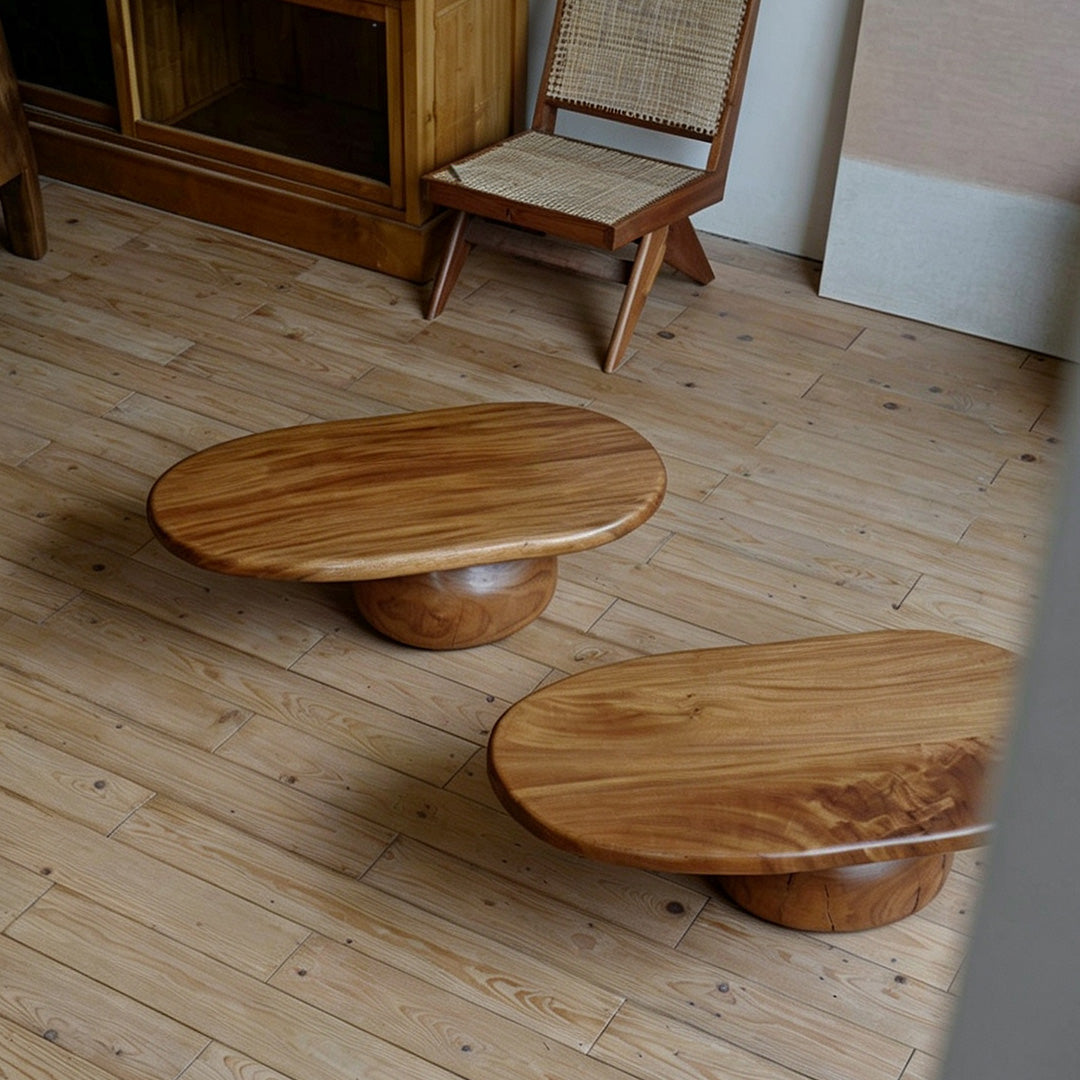 Jace Natural Wood Sculptural Coffee Table