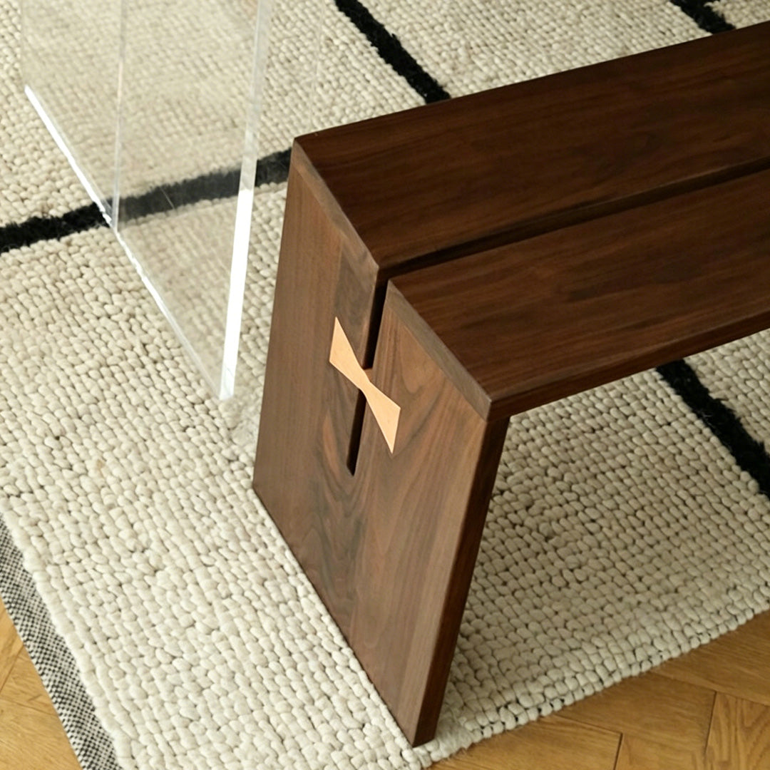 Arlo Walnut Solid Wood Bench