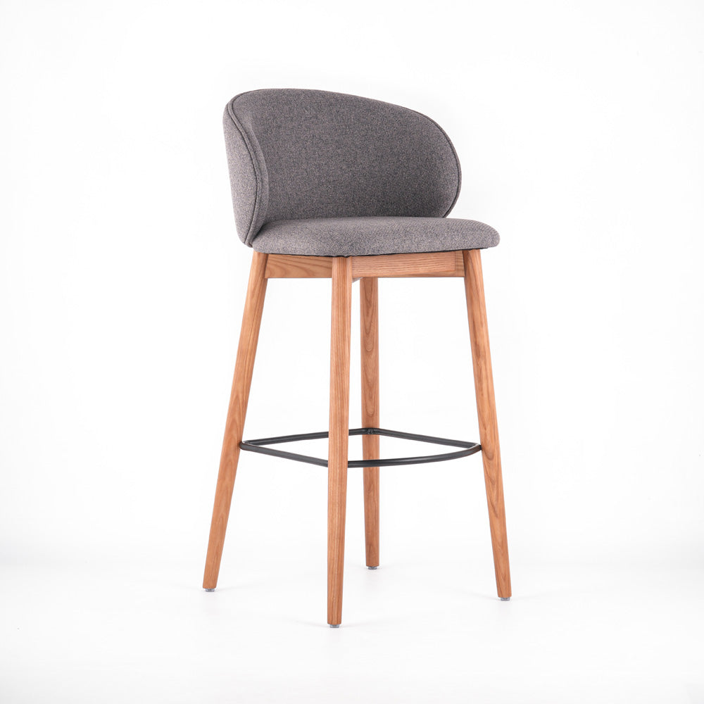 Premium Solid Wood Bar Stool Modern Bar Chair For Home Bar