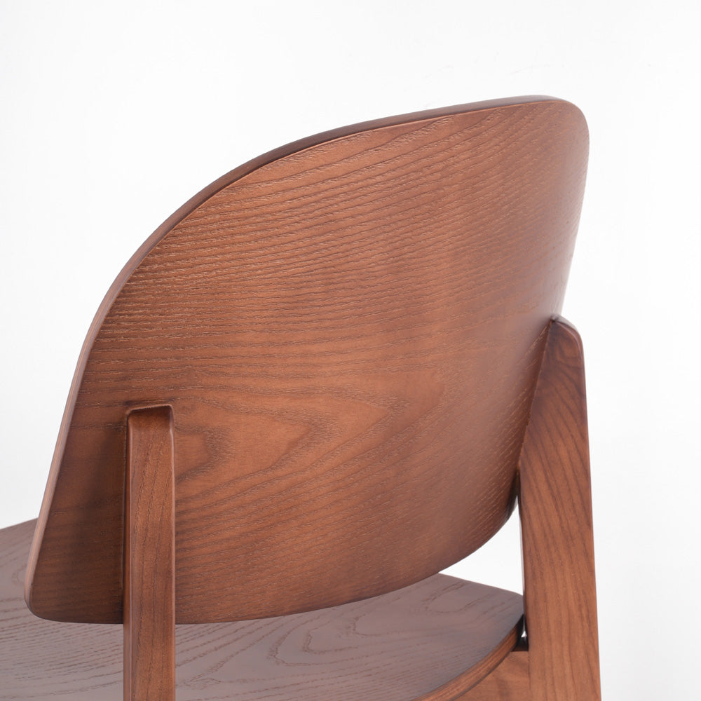 Nordic Modern Style Solid Wood Ash Dining Chair With Durable Backrest For Home Dining Living Rooms Hospitals Restaurants Schools