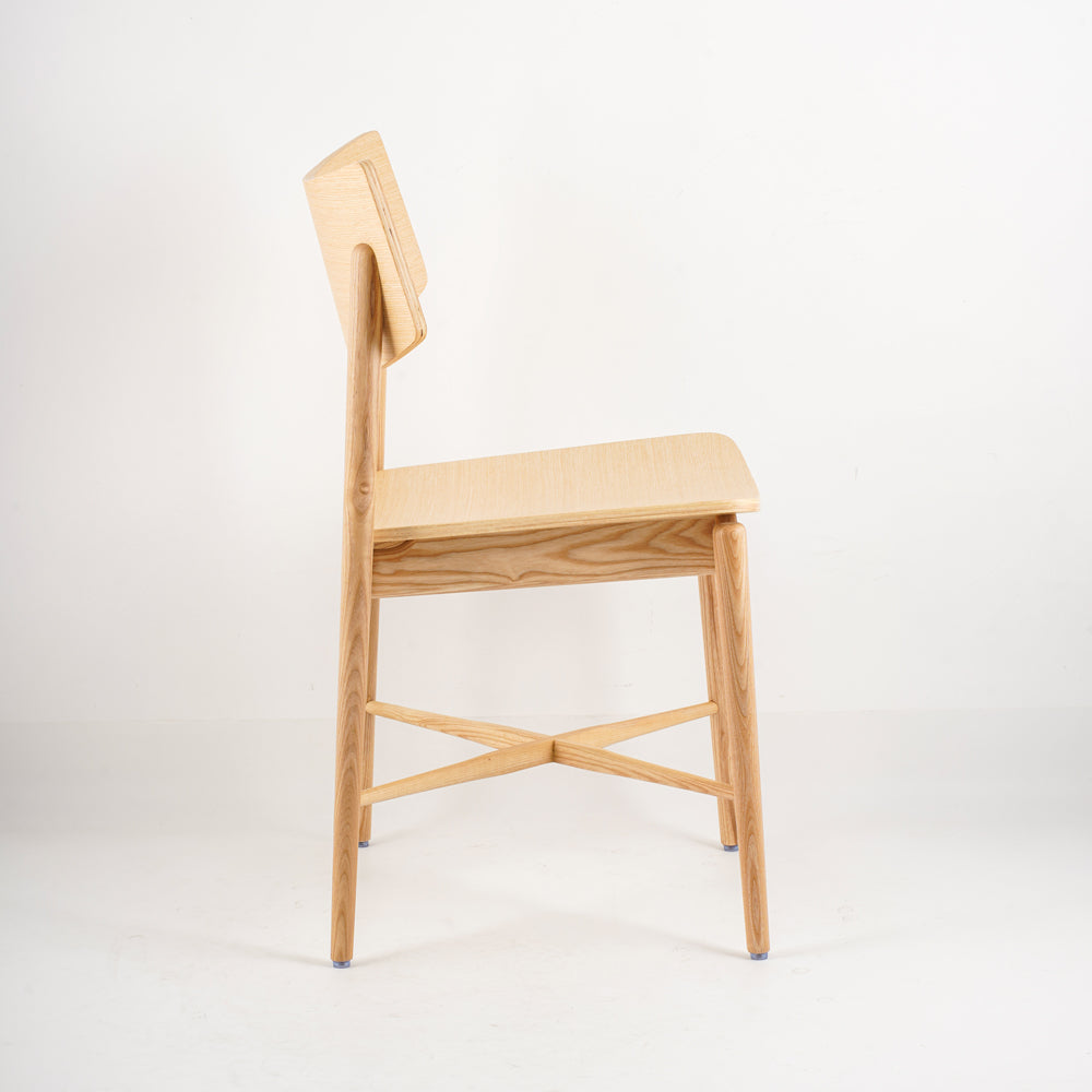 Solid American Ash Wood Dining Chair Modern Nordic French Style For Home School Office Or Bathroom Use