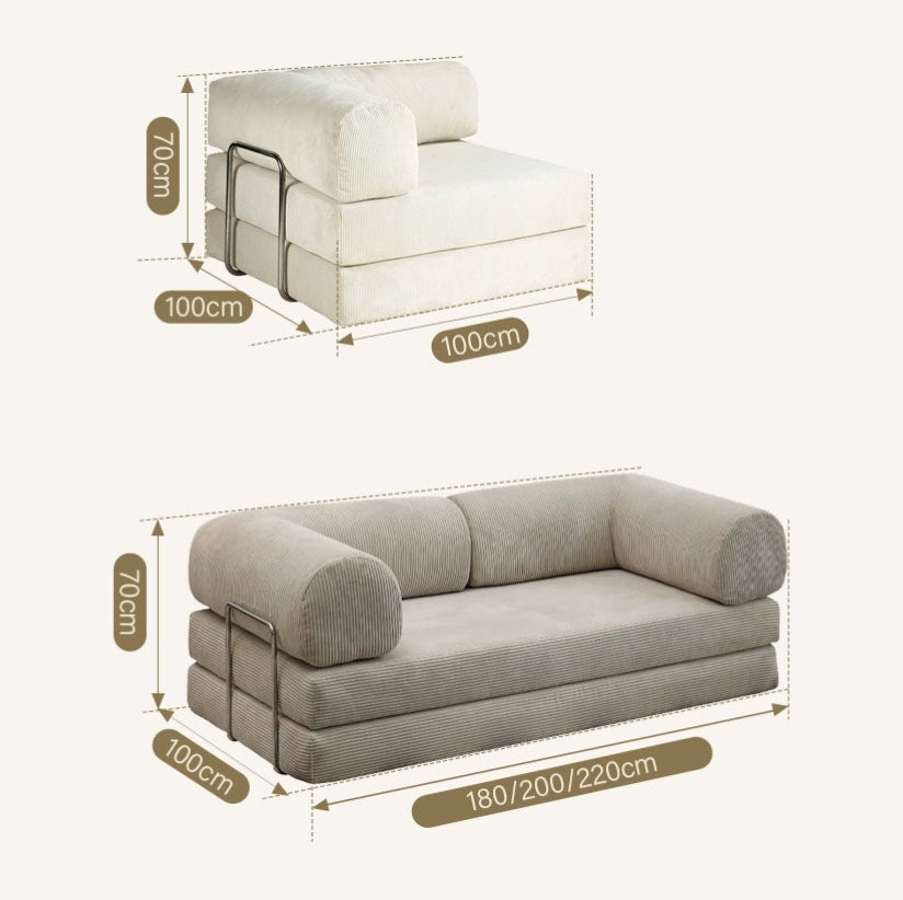 Stylish Foldable Lazy Sofa Bed