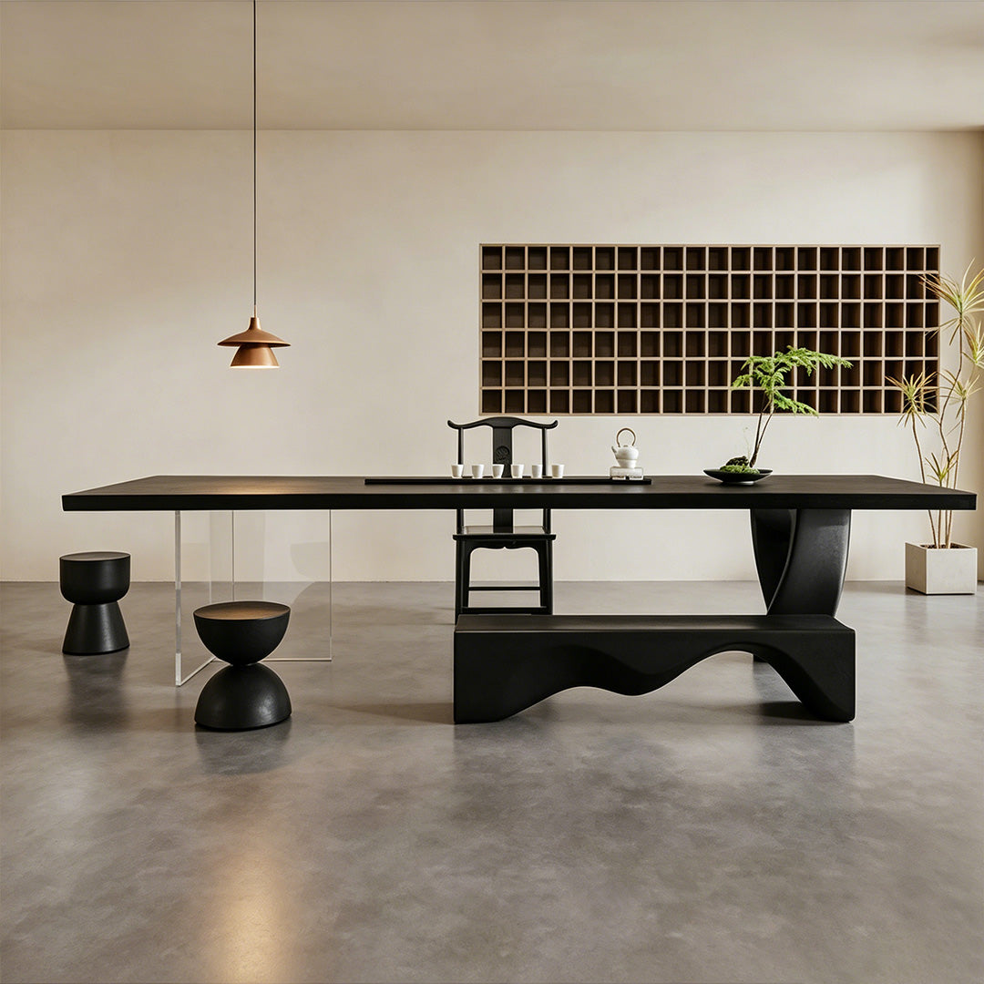 Bruce Ebony Live Edge Dining Table