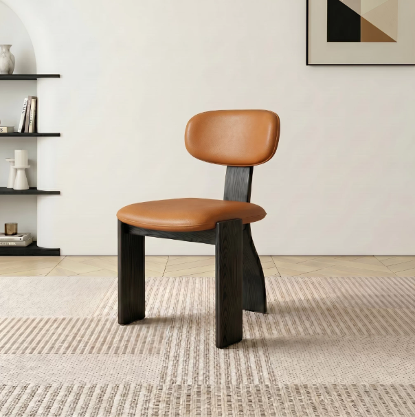 Italian-style New Solid Wood Dining Chair, Home-use Backrest Chair