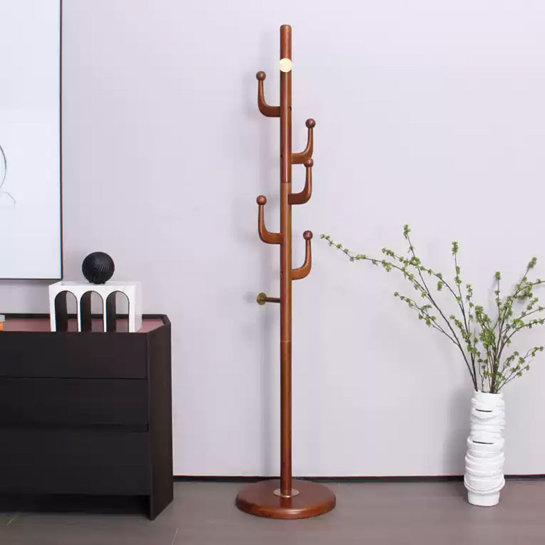 Maja Walnut Rubber Wood Coat Stand