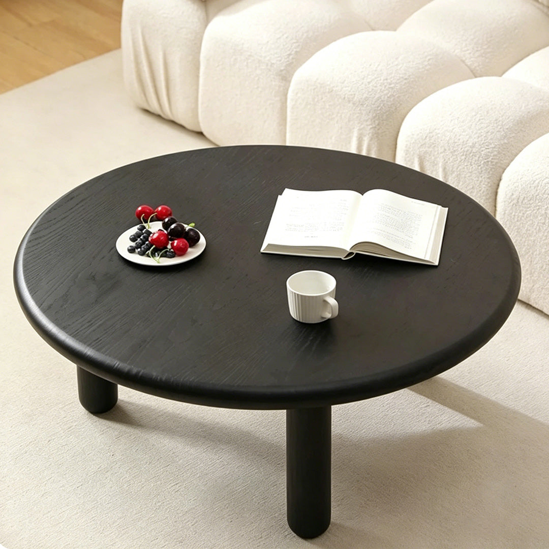 Bertie Matte Black Low Profile Coffee Table Set
