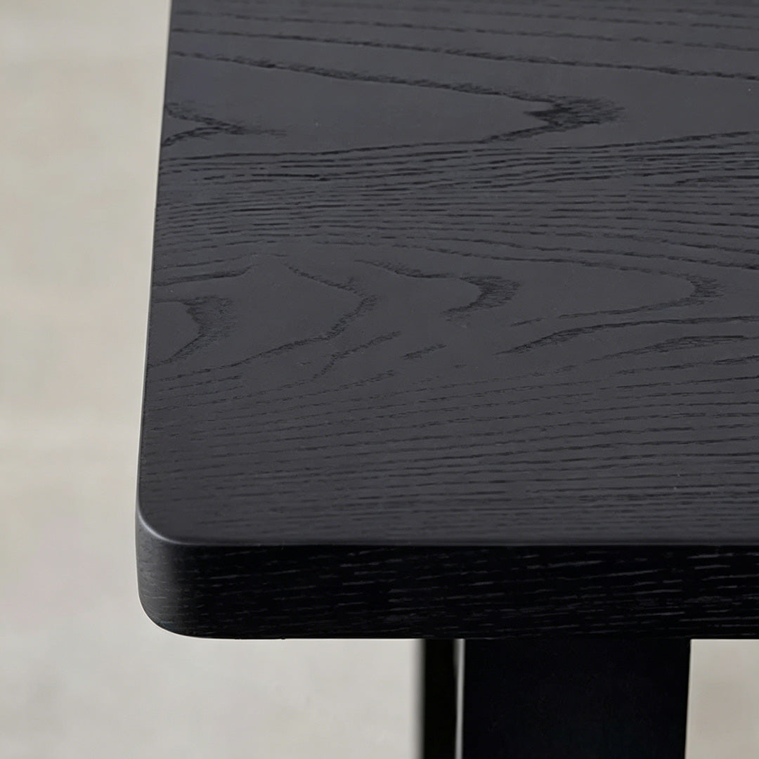 Boris Black Grain Dining Table
