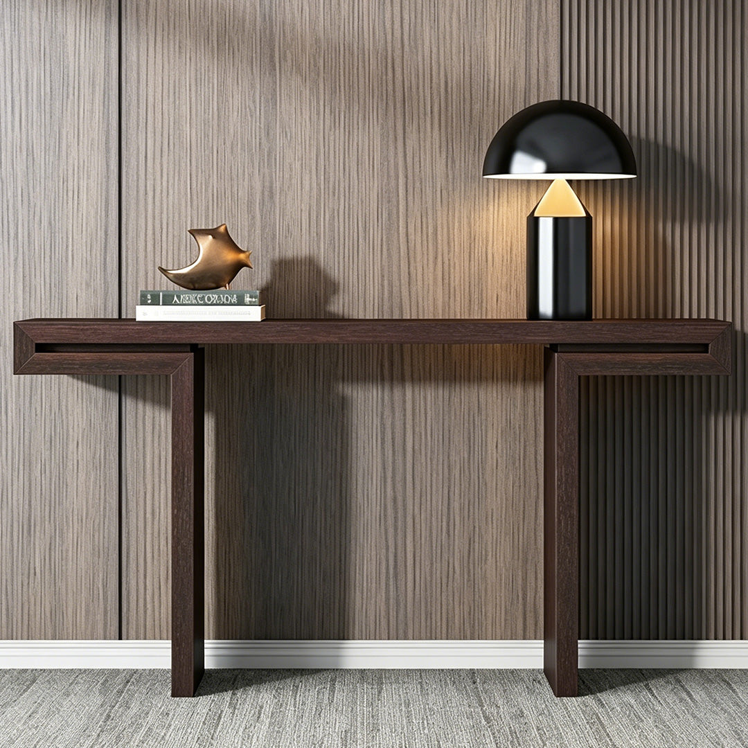 Clay Dark Wood Console Table