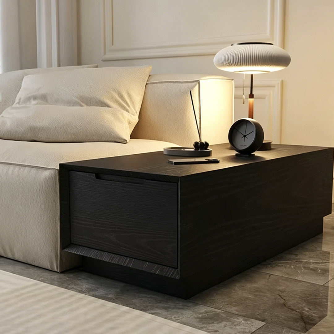 Dillon Black Wood Side Table