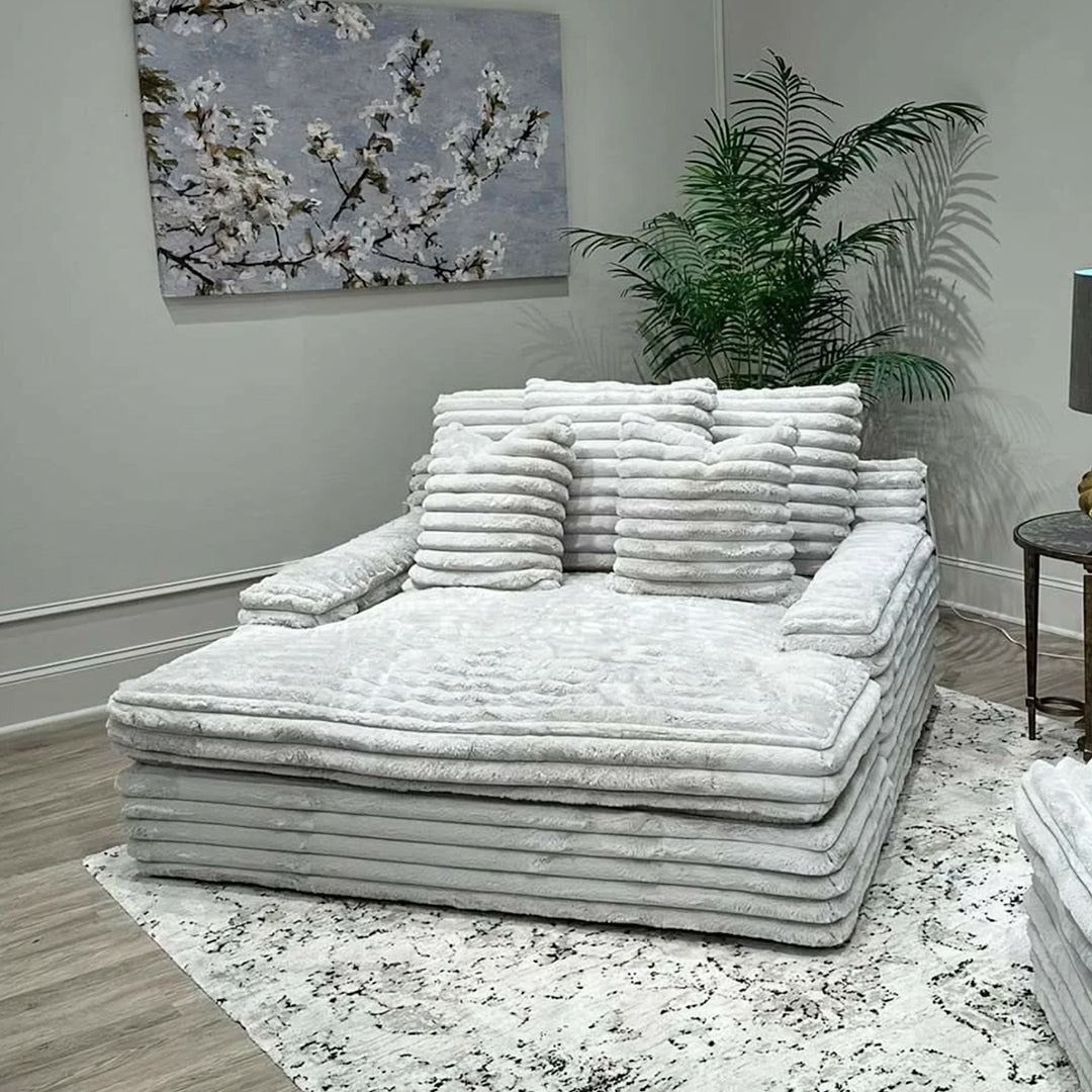 Echeverría Bean Bag Sofa, Day Bed Chaise, Armchair, Corduroy with corner sofa crushed velvet