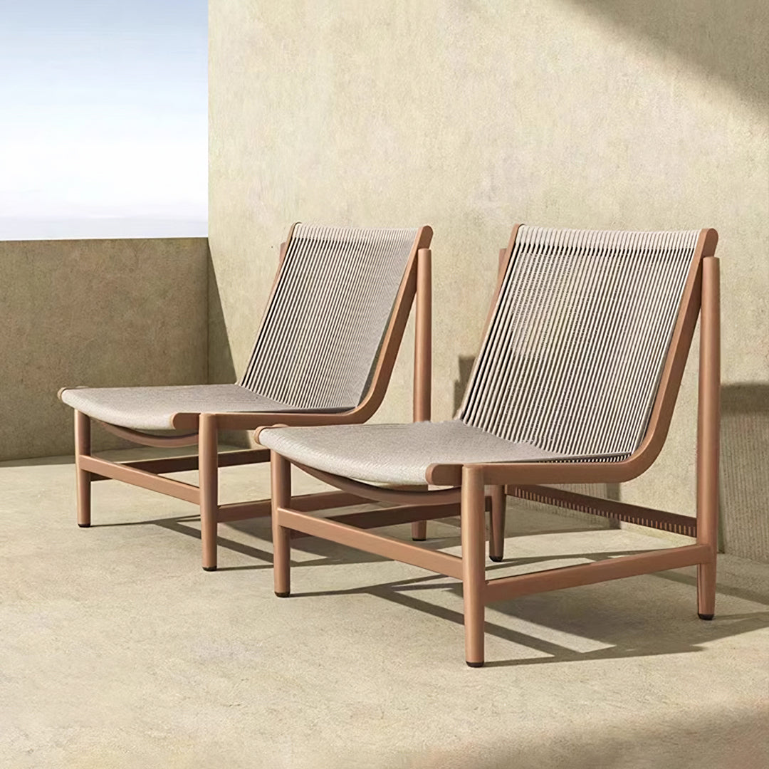 Lavoie Outdoor Lounge Chair With Footstool, Rattan-Weilai Concept