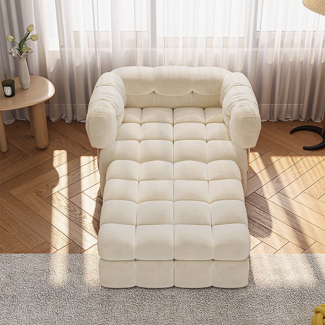 Rojas Single Sofa Bed, Armchair Sofa Bed, Cream with sofa beds for