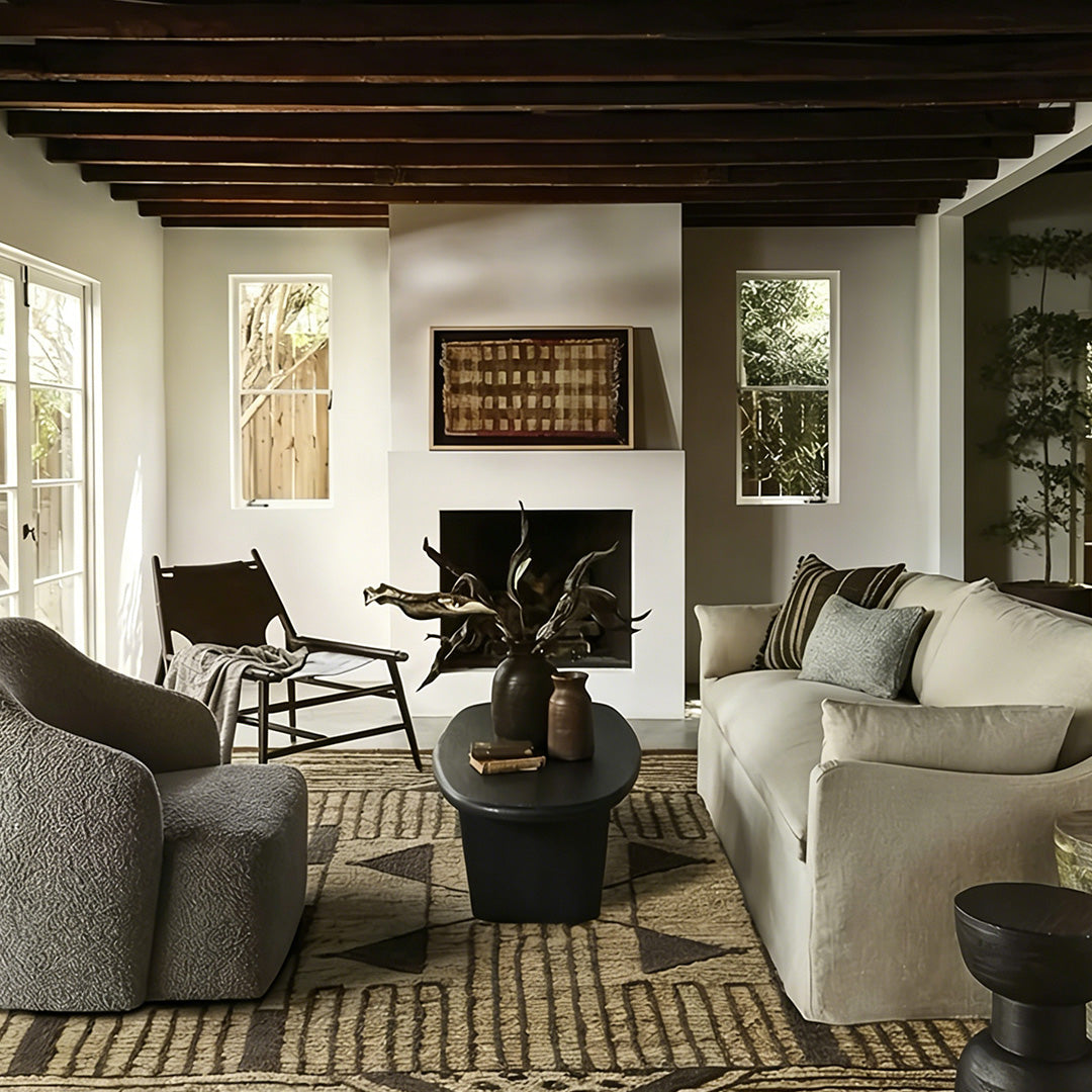 Cooper Black Textured Coffee Table
