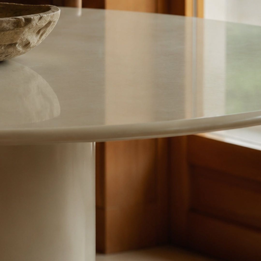 Laurel Sandstone Round Dining Table