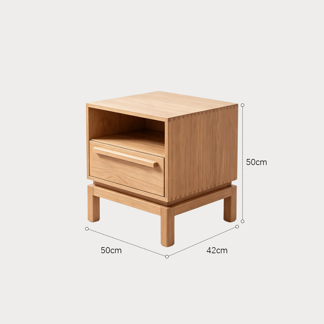 Forrest Natural Wood Bedside Table