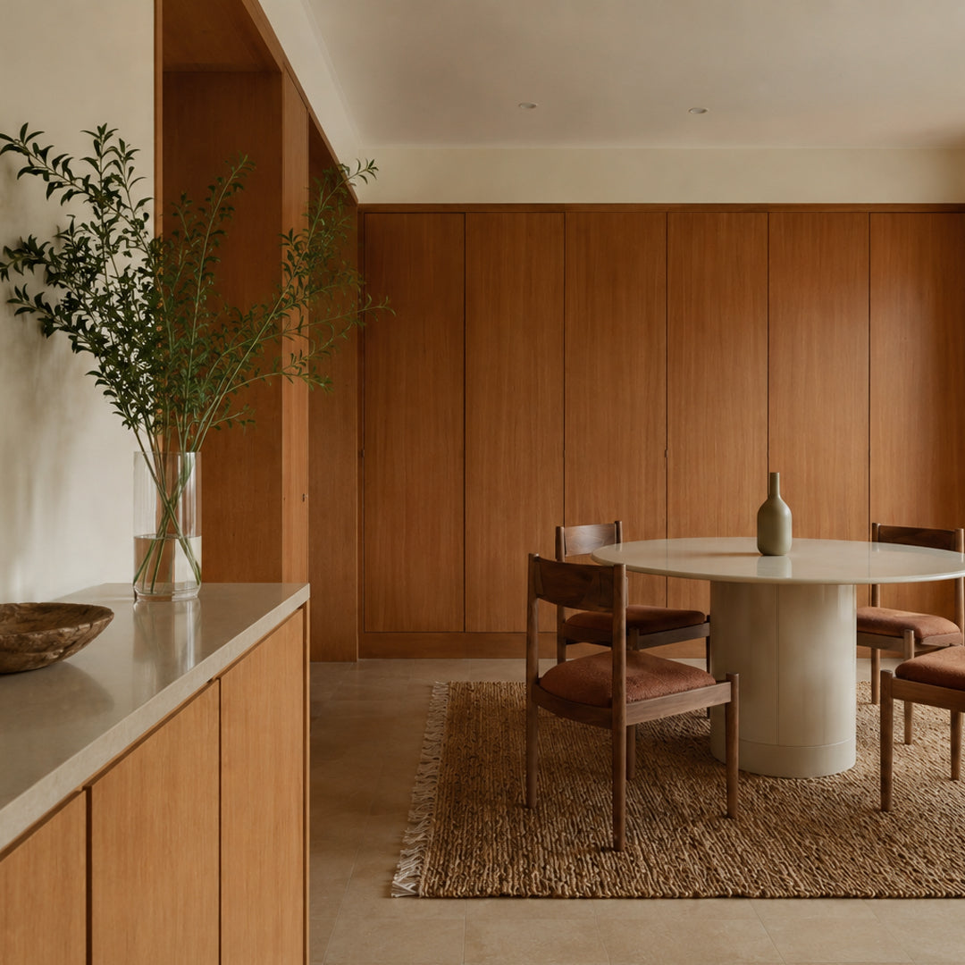 Laurel Sandstone Round Dining Table