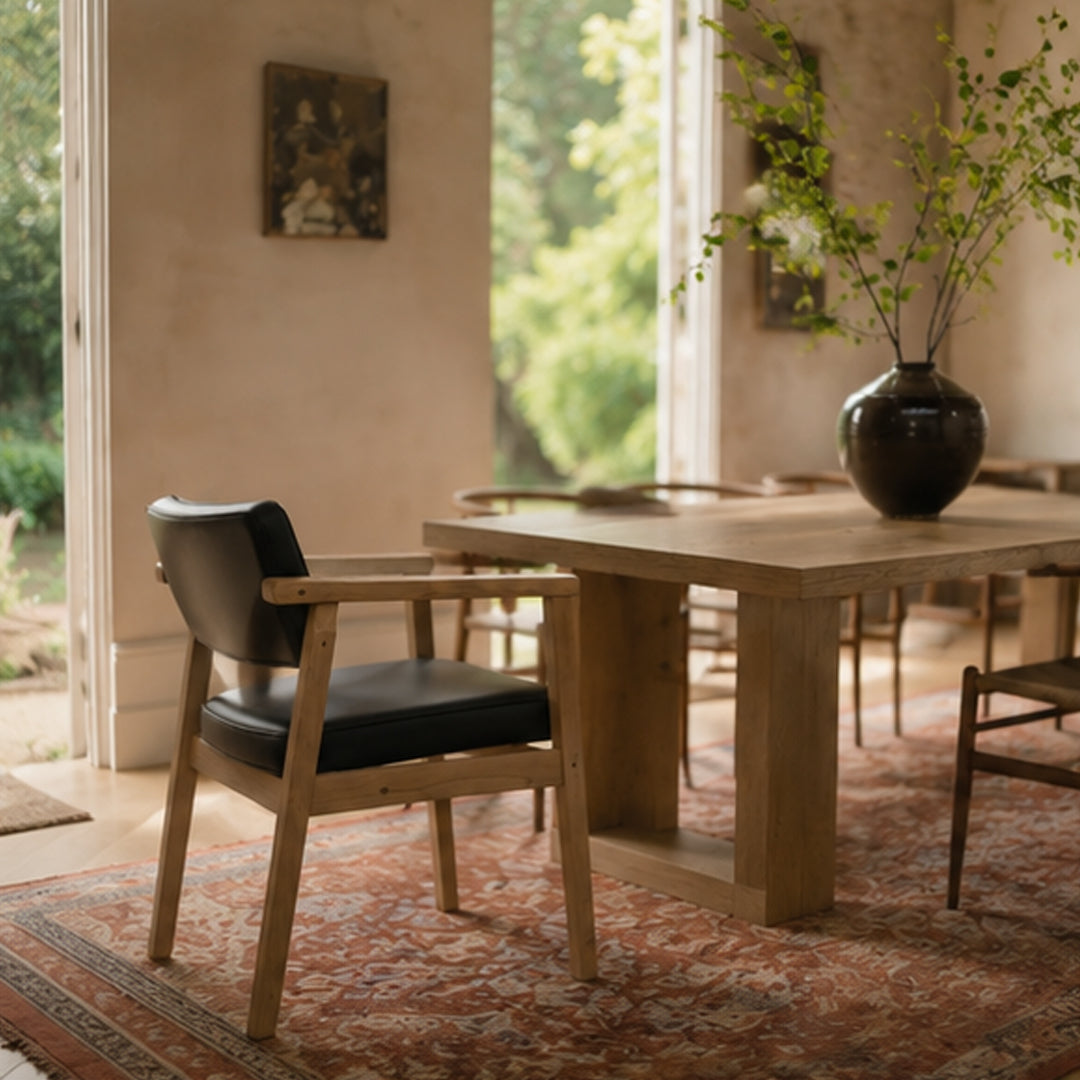 Thatcher Natural Wood Frame Dining Chair ,Wood
