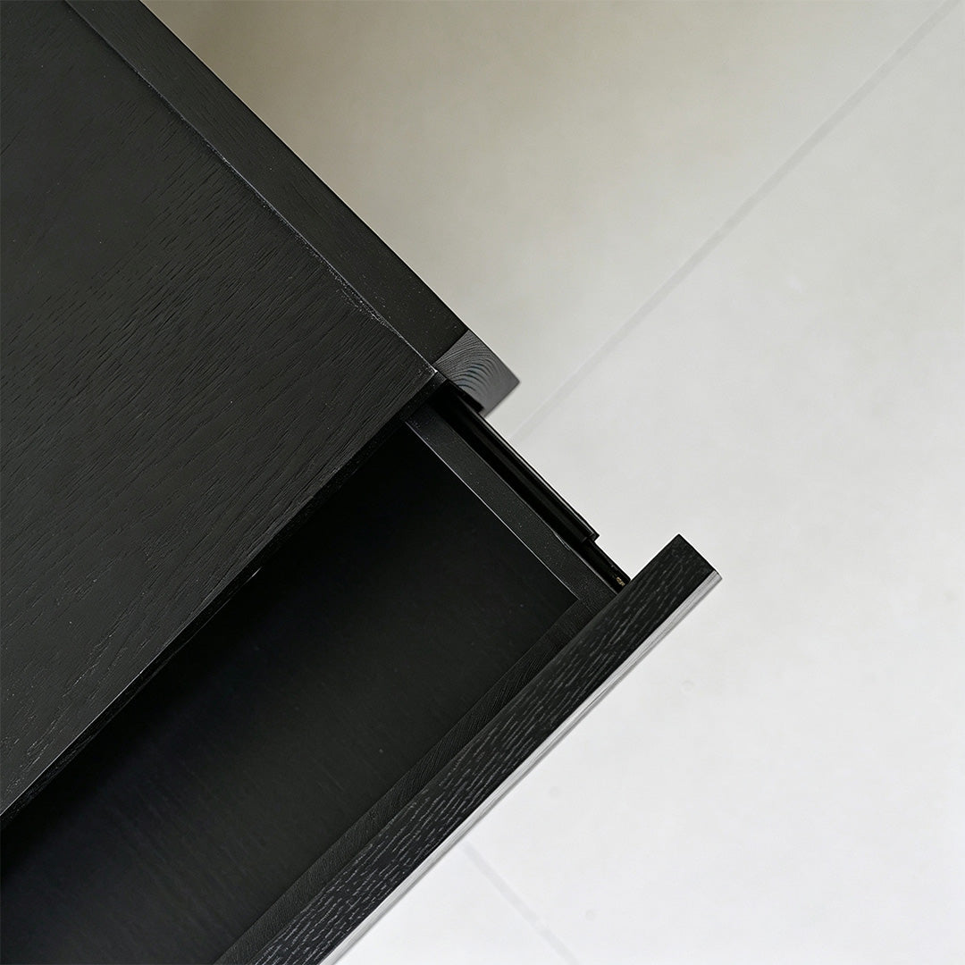 Lawson Black Oak Side Table