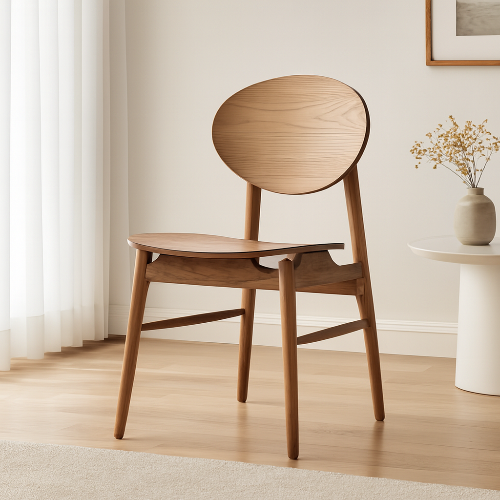American Midcentur Modern Design Solid Walnut Dining Chair For Restaurant Living Room School Home Office Bathroom Use
