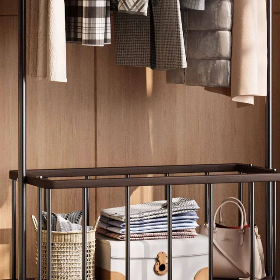 Fulbourn Bronze & Wood Freestanding Garment Rack