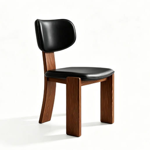 Italian-style New Solid Wood Dining Chair, Home-use Backrest Chair