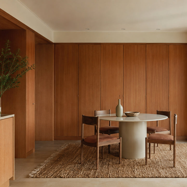 Laurel Sandstone Round Dining Table