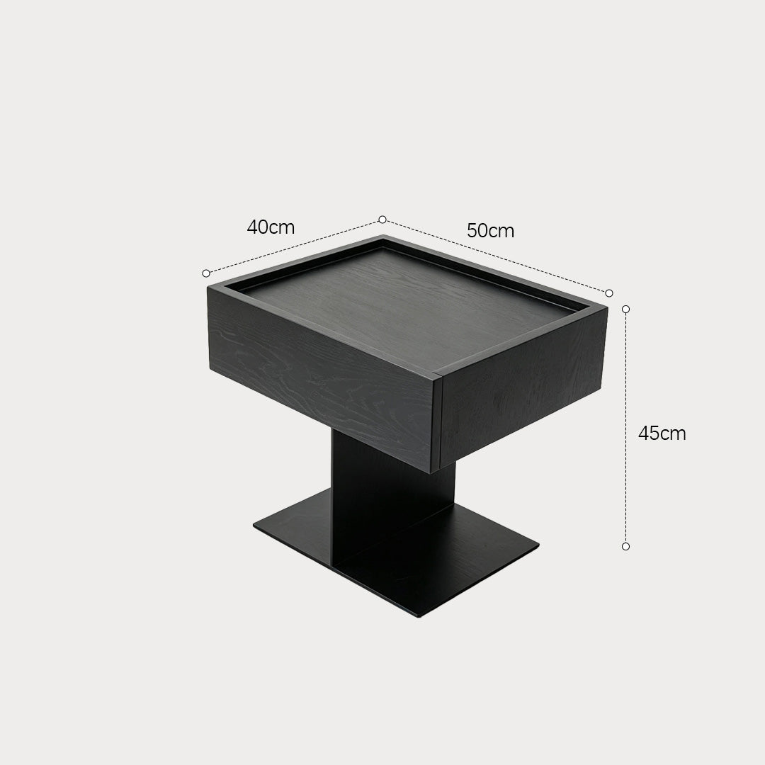Lawson Black Oak Side Table