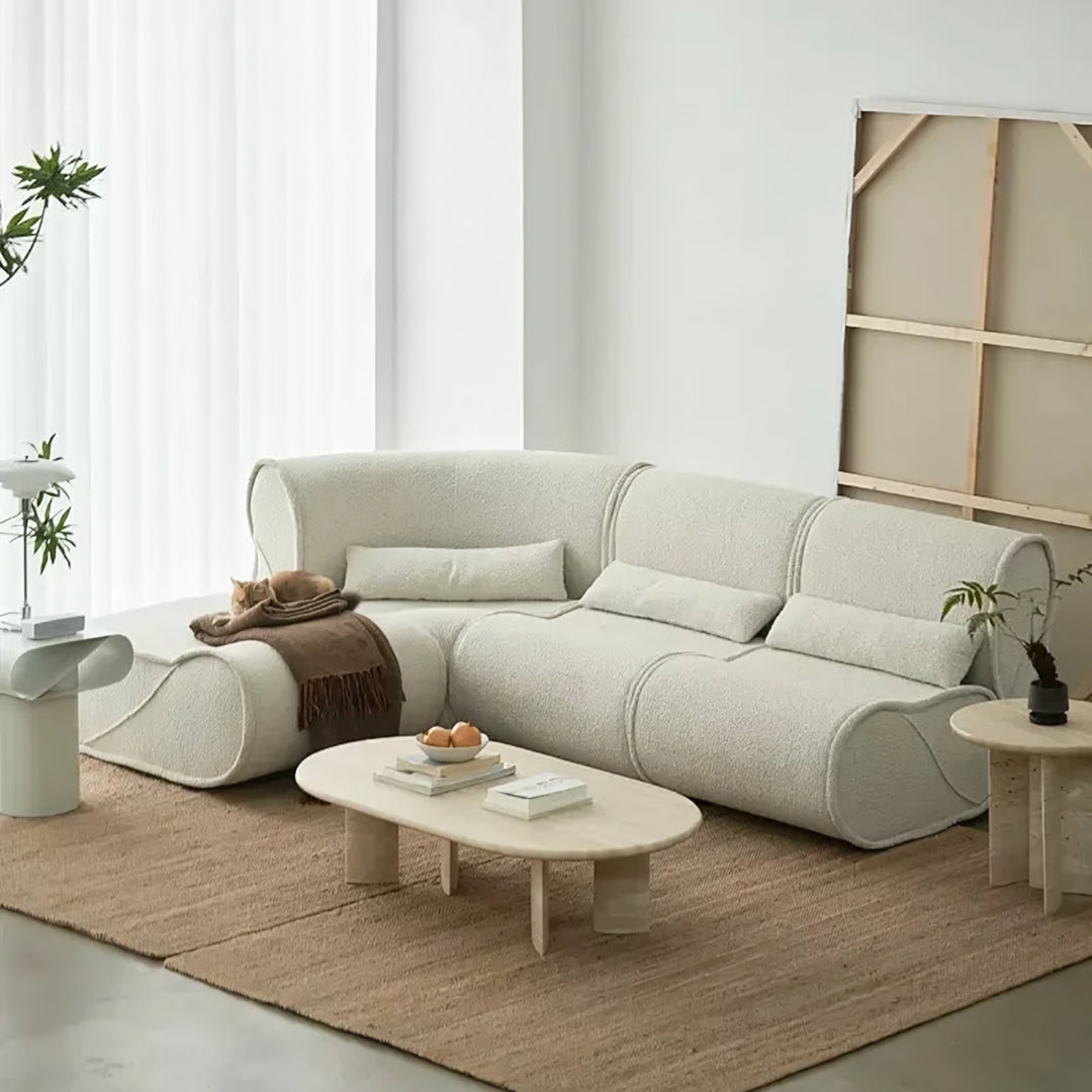 Shimizu Modular Three Seater Corner Sofa, side view of 10 seat corner sofa