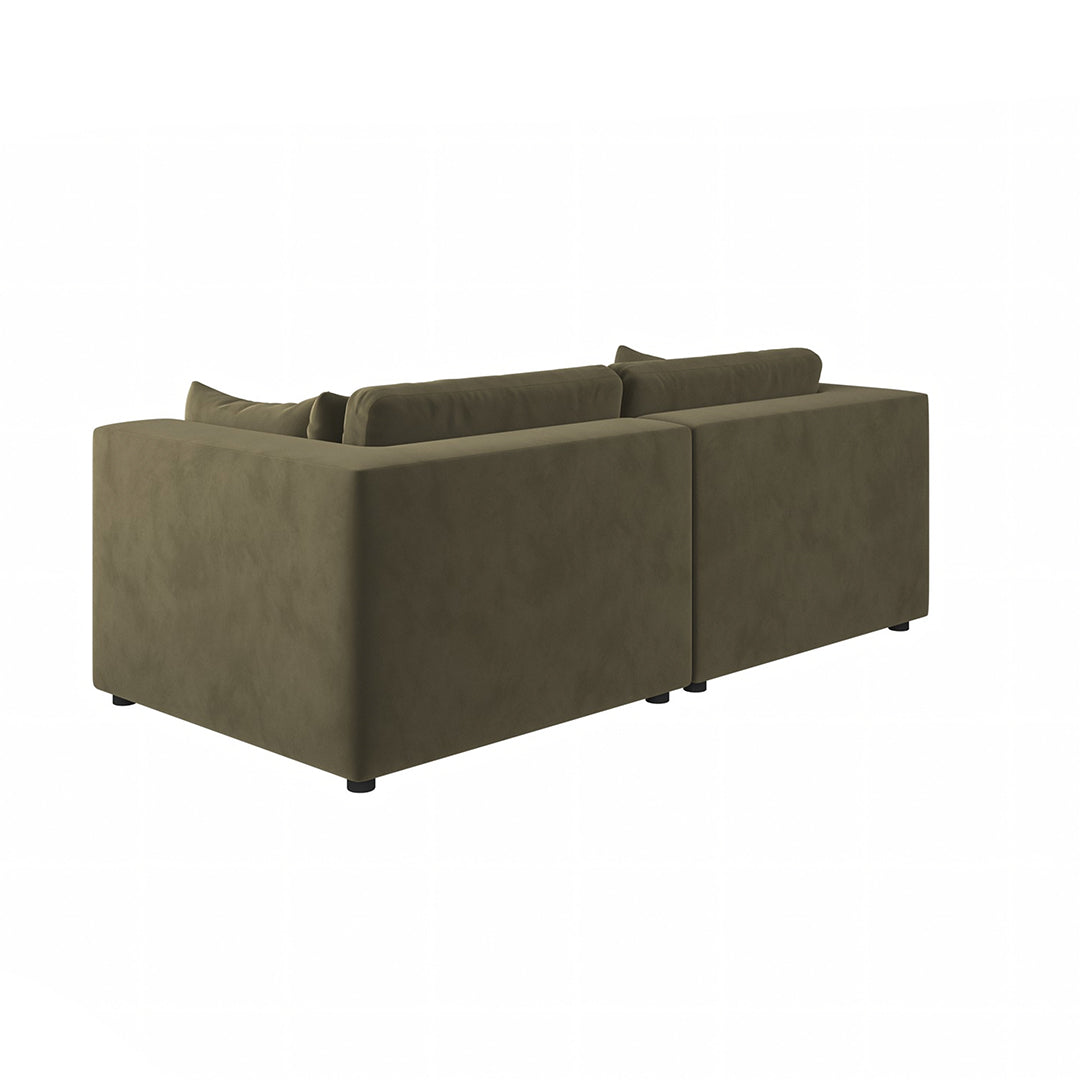 Makhmudov Loveseat Sofa, Two Seater Sofa, Velvet-Weilai Concept