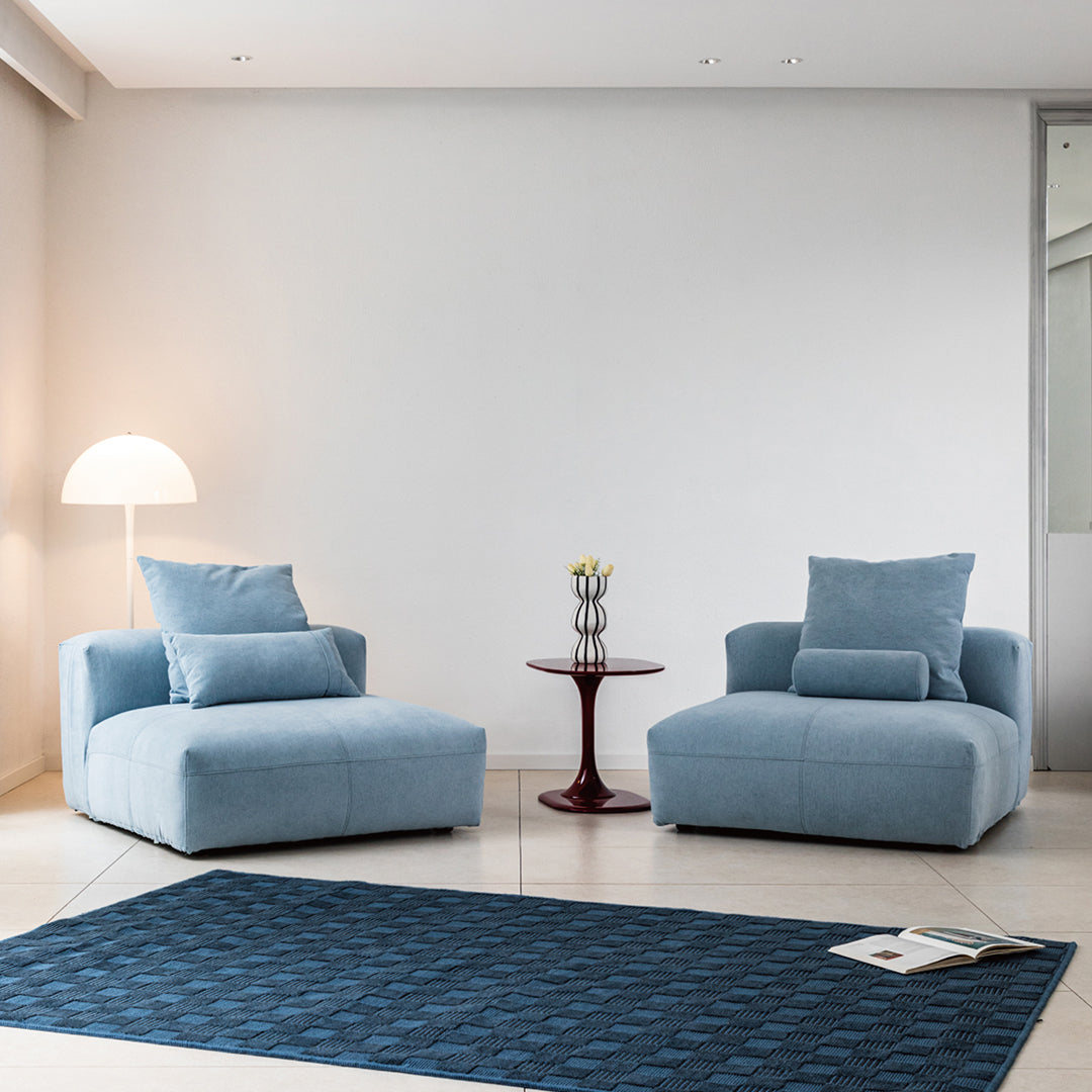 Gagnon Modular Sofa, Two Seater Sofa, Blue-Weilai Concept
