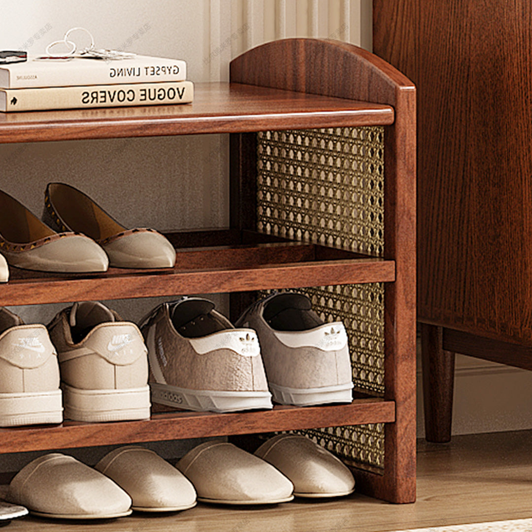 Wesley Brown Wood Shoe Rack