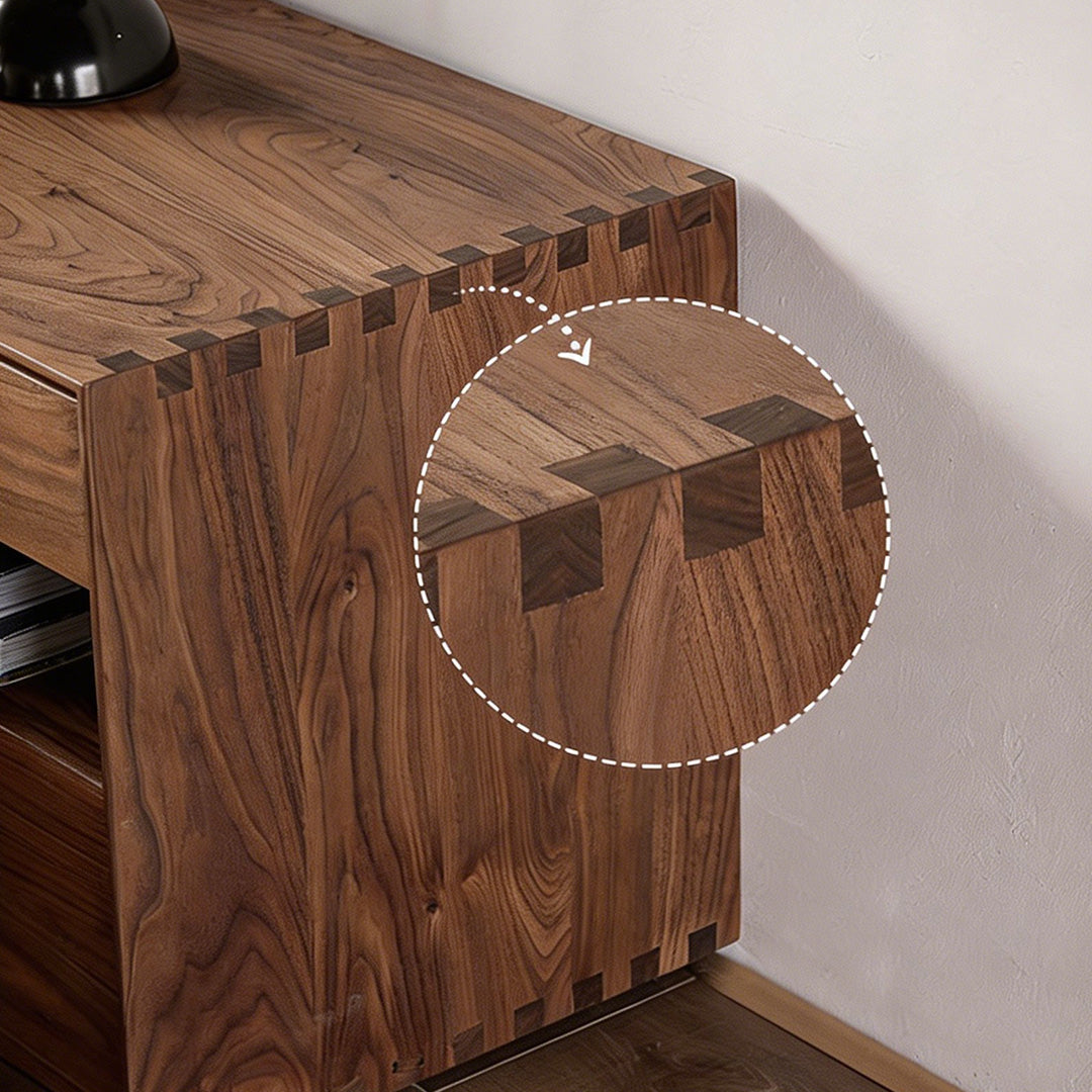 Cortland Walnut Bedside Table
