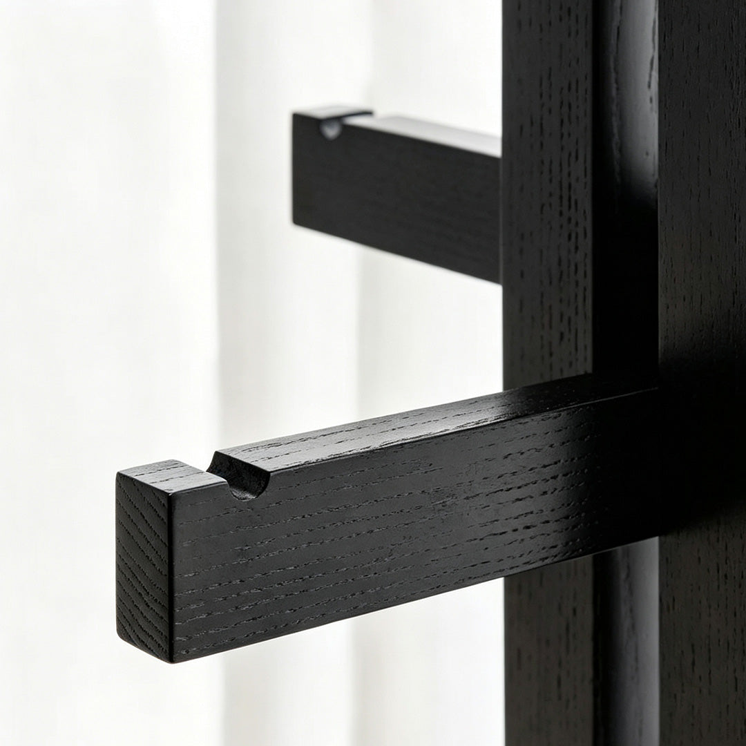 Garrett Black Oak Coat Stand Hooks