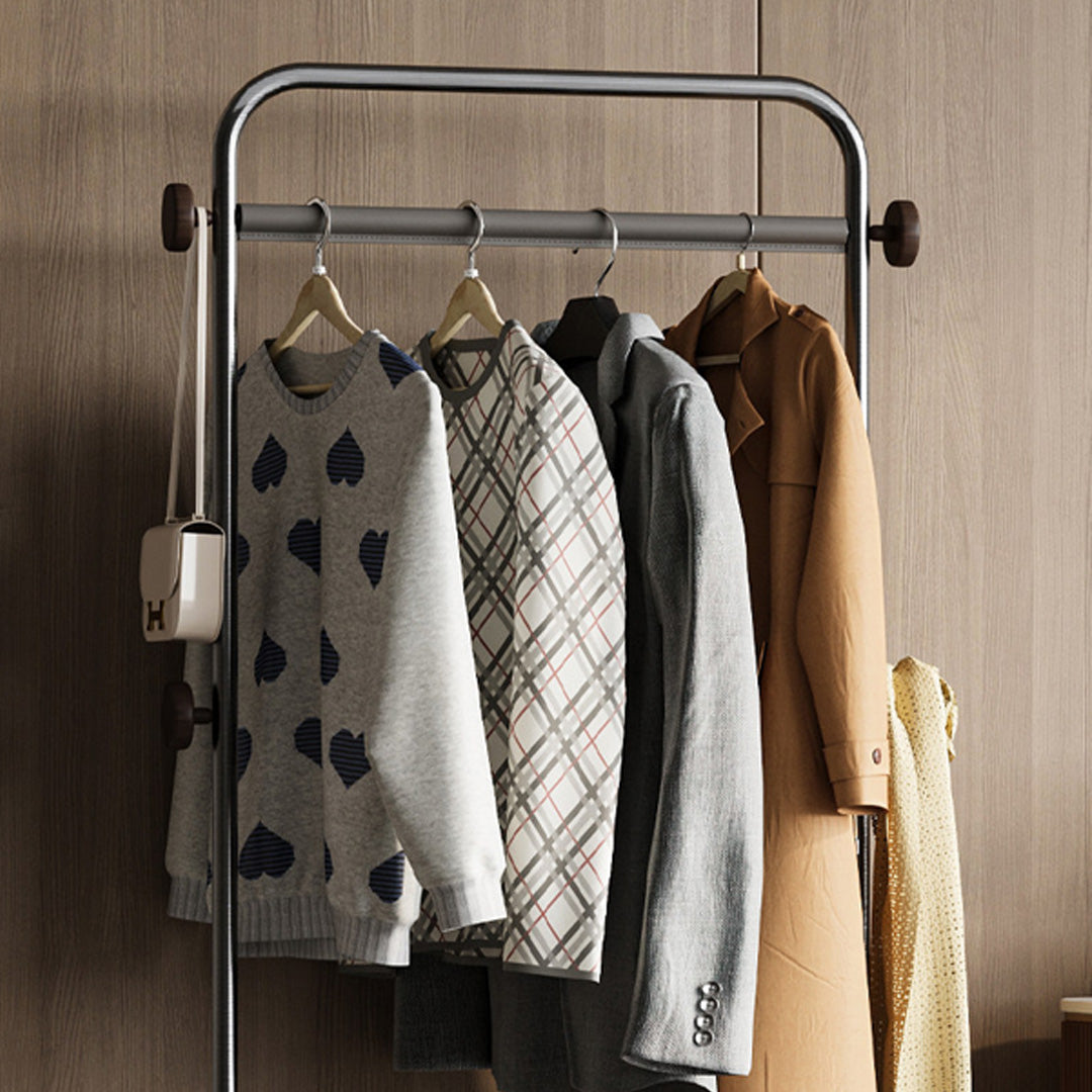 Darven Bronze Metal And Wood Garment Rack