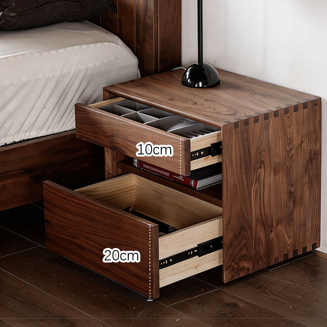 Cortland Walnut Bedside Table
