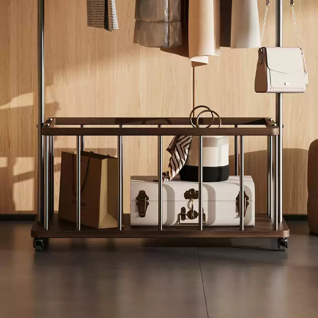 Fulbourn Bronze & Wood Freestanding Garment Rack