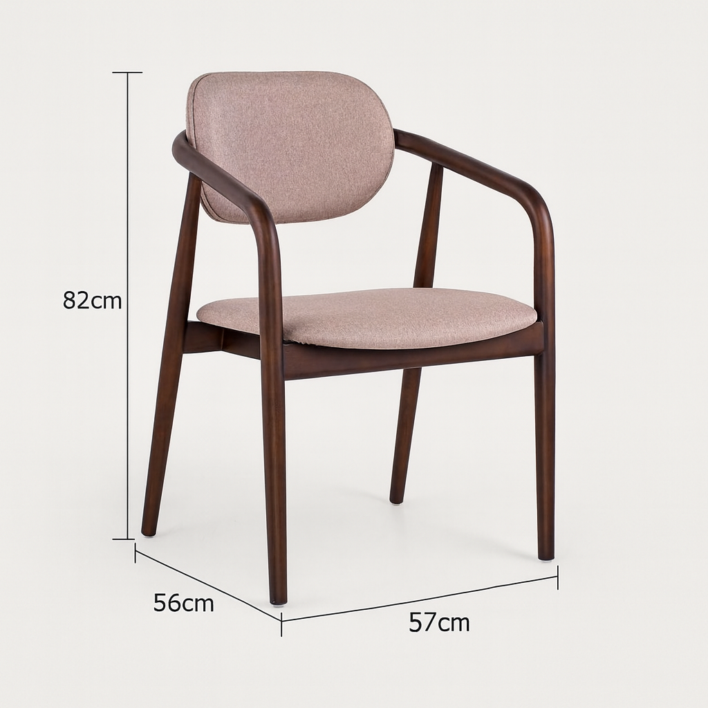 Modern Luxury Nordic Style Furniture New Solid Wooded Cushion Soft Hotel Cafe Shop Restaurant Dining Chair