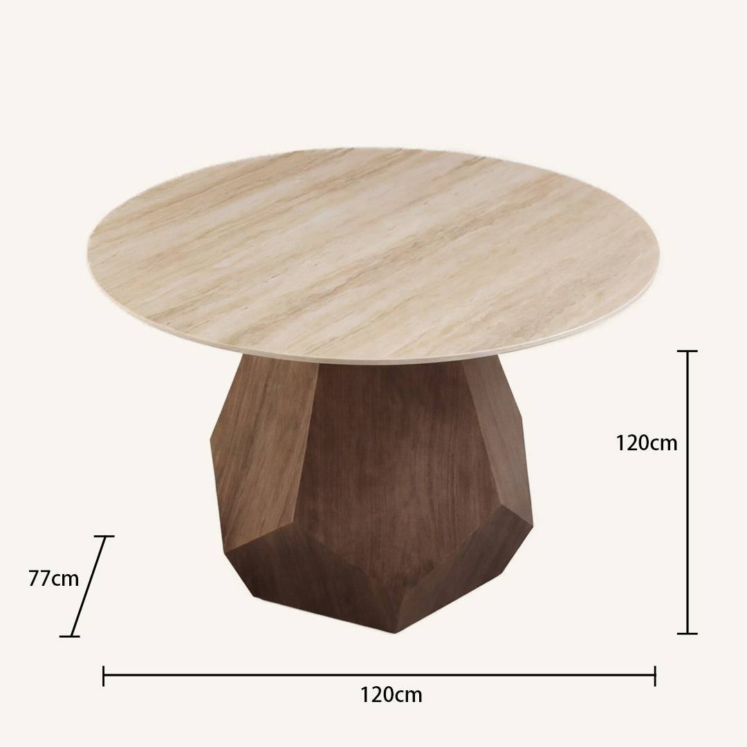 Laurel Natural Sintered Stone Dining Table