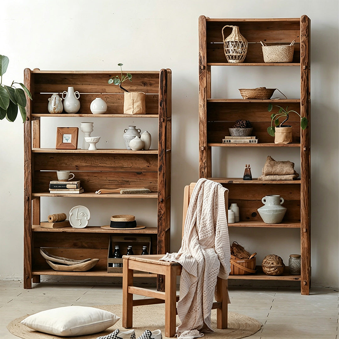 Jarlath Natural Wood Open Bookcase