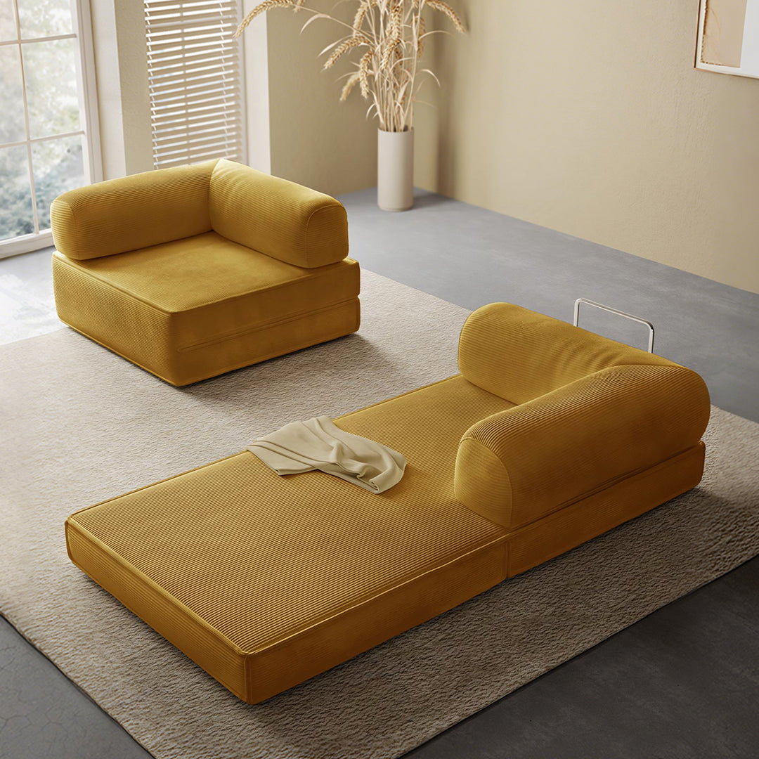 Van Buren Foldable Lazy Sofa Bed, Corduroy with very co sofa beds